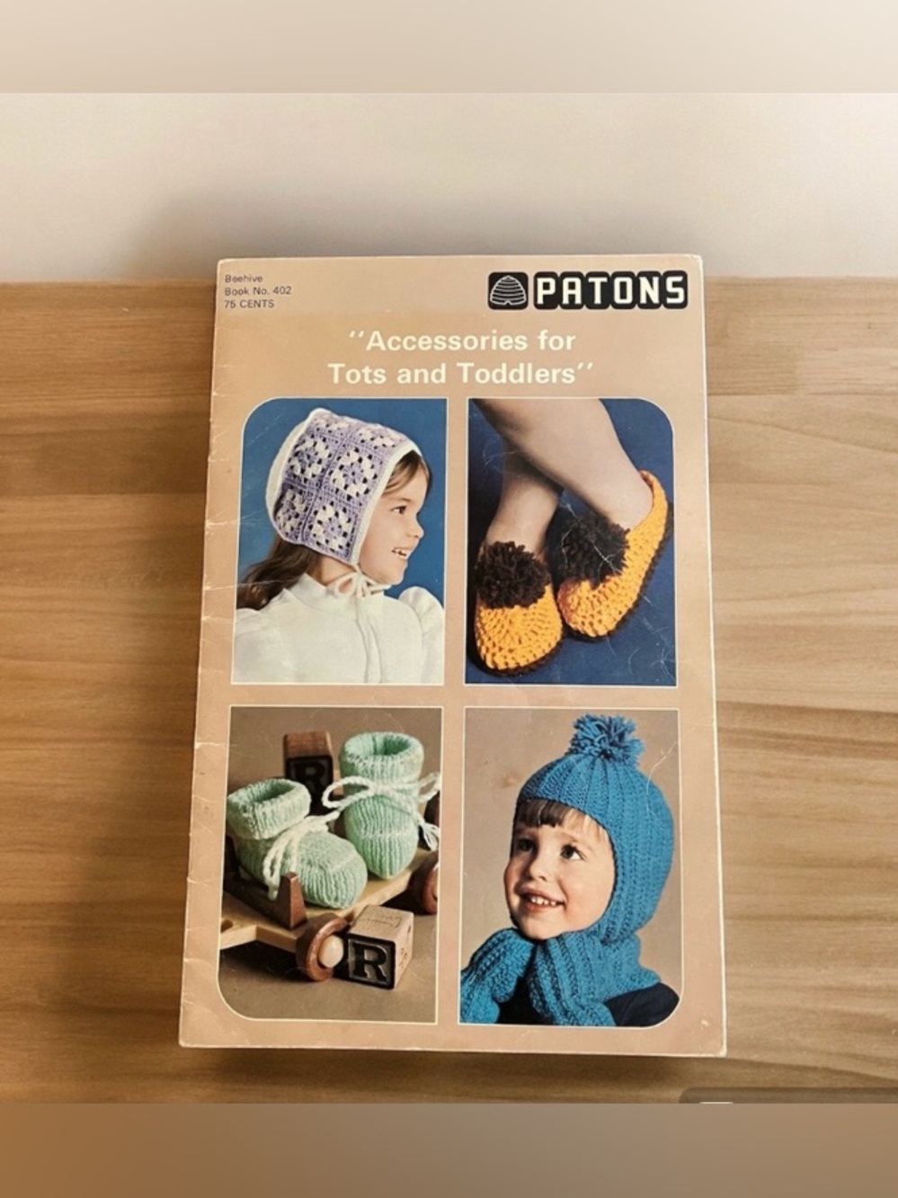 Vintage Patons Beehive Patterns Accessories for Tots and Toddlers Vintage Croche